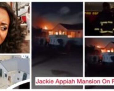 Here’s is how Jackie Appiah’s million dollar mansion at Trassaco caught fire