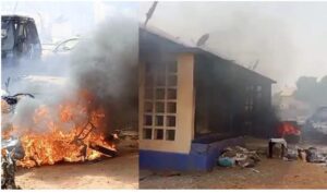 Ejura police station burnt