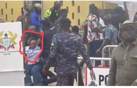 Watch how Hawa Koomson was beaten like a criminal at Ablekuma North Re-Election