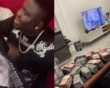 Video of Abu Trica spraying money in the club